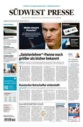 Cover of Südwest Presse (Ulm)