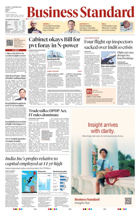 Cover of Business Standard