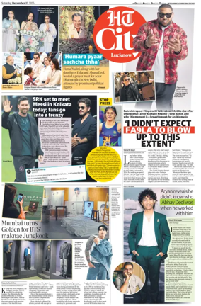 Cover of Hindustan Times (Lucknow) - Live