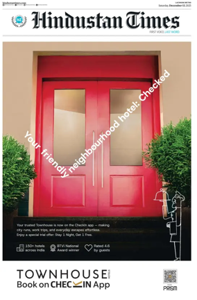 Cover of Hindustan Times (Lucknow)