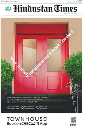 Cover of Hindustan Times (West UP)