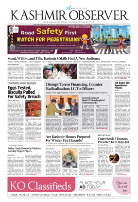 Cover of Kashmir Observer