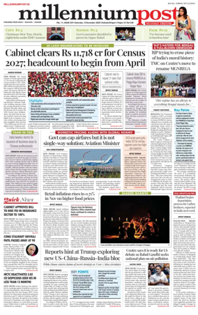 Cover of Millennium Post (Kolkata)