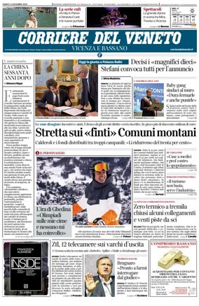 Cover of Corriere del Veneto (Vicenza e Bassano)