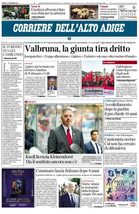 Cover of Corriere dell'Alto Adige