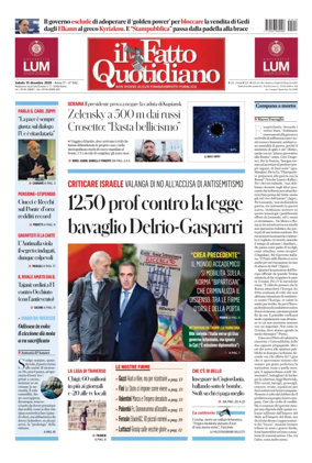 Cover of Il Fatto Quotidiano