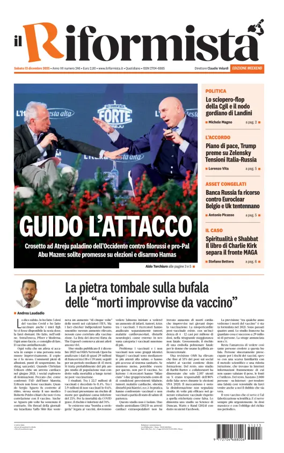 Cover of Il Riformista (Italy)