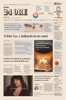 Cover of Il Sole 24 Ore
