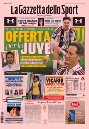 Cover of La Gazzetta dello Sport - Romana