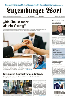 Cover of Luxemburger Wort