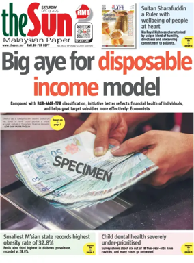 Cover of The Sun (Malaysia)