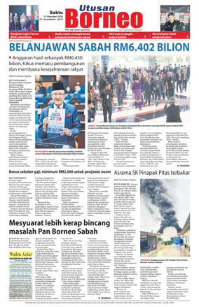 Cover of Utusan Borneo (Sabah)