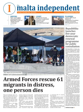 Cover of Malta Independent