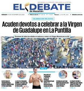 Cover of El Debate de Mazatlan