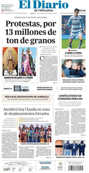 Cover of El Diario de Chihuahua