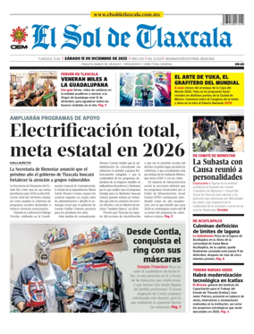 Cover of El Sol de Tlaxcala