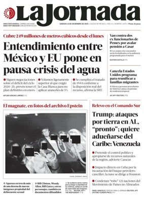 Cover of La Jornada