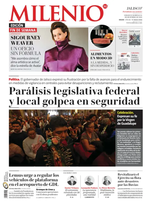 Cover of Milenio Jalisco