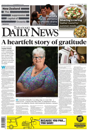 Cover of Taranaki Daily News
