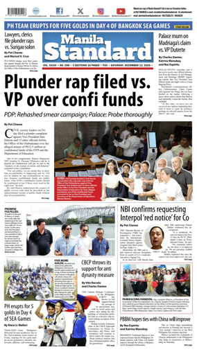 Cover of Manila Standard