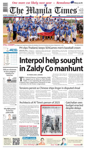 Cover of Manila Times