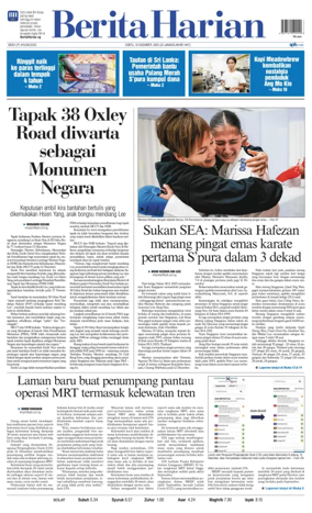 Cover of Berita Harian