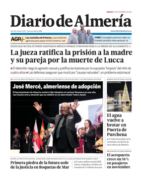 Cover of Diario de Almeria