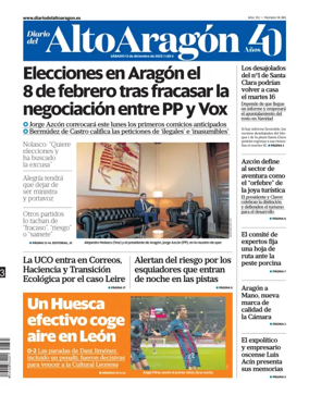Cover of Diario del Alto Aragón