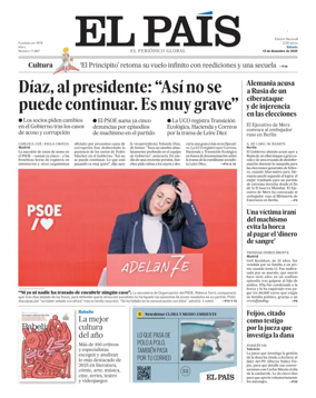 Cover of El País (Nacional)