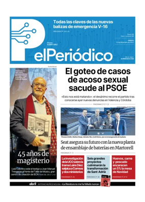 Cover of El Periódico de Catalunya (Castellano)