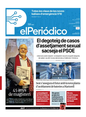 Cover of El Periódico de Catalunya (Català)