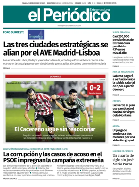 Cover of El Periódico Extremadura