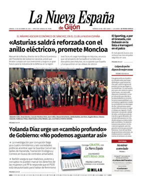 Cover of La Nueva España (Gijón)