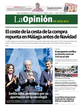 Cover of La Opinión de Málaga