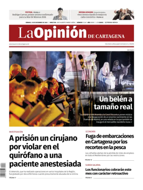Cover of La Opinion de Murcia (Cartagena)
