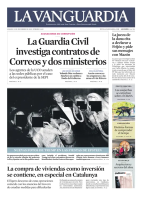 Cover of La Vanguardia