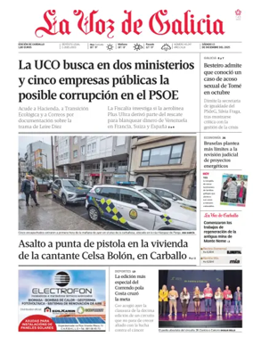 Cover of La Voz de Galicia (Carballo)