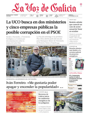 Cover of La Voz de Galicia (Deza)