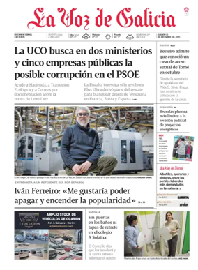 Cover of La Voz de Galicia (Ferrol)