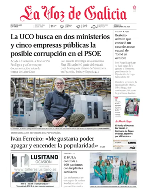 Cover of La Voz de Galicia (Lugo)