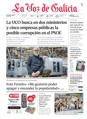 Cover of La Voz de Galicia (Ourense)