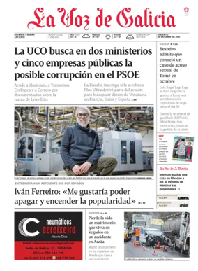 Cover of La Voz de Galicia (Viveiro)