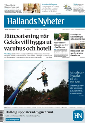 Cover of Hallands Nyheter