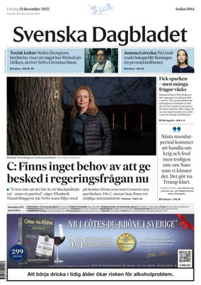 Cover of Svenska Dagbladet
