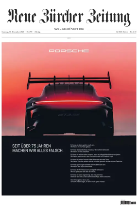Cover of Neue Zürcher Zeitung