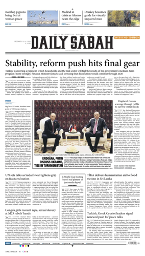 Cover of Daily Sabah (Turkey)