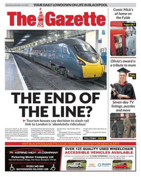 Cover of Blackpool Gazette