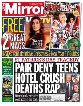 Cover of Daily Mirror (Northern Ireland)