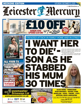Cover of Leicester Mercury