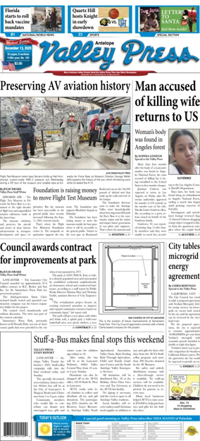 Cover of Antelope Valley Press